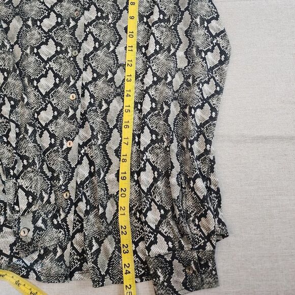 Rachel-zoe Men's Black and Grey Blouse size S - Picture 4 of 7